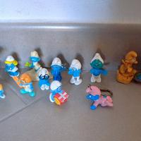 Lotto 15 personaggi Puffi (tra cui Puffetta 1982)