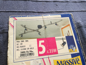 Binario 5 faretti Massive