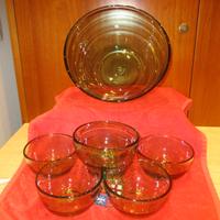 Set di 7 Ciotole in Vetro Verde