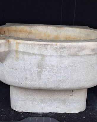 Antica acquasantiera marmo lavabo fioriera fontana