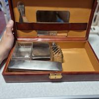 set valigetta barbiere vintage 