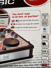 Portable DJ mix controller