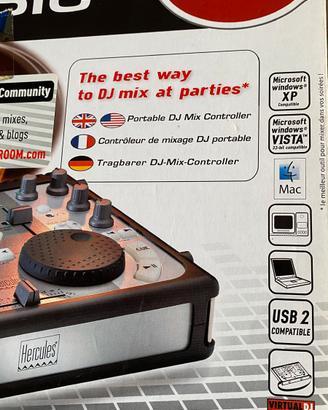 Portable DJ mix controller