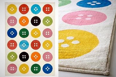 Tappeto Ikea bottoni colorati 
