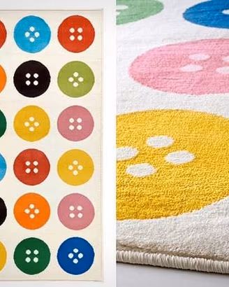 Tappeto Ikea bottoni colorati 