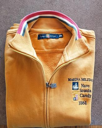 felpa con zip Marina Militare tg. XXL 