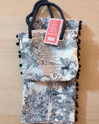 Borsa mare+ telo fouta 100% cotone