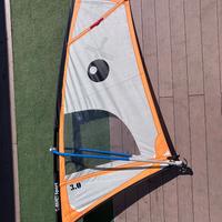 Vela di 3mq della bic e rig completo per windsurf