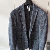 Giacca uomo blu grigia