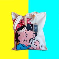 Borsa 100% cotone dipinta a mano