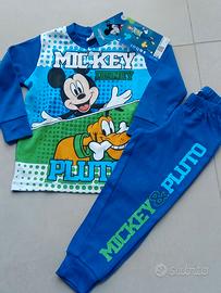 Pigiama Disney TOPOLINO & PLUTO Varie Taglie