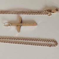 collana con croce 10k ⭐