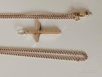 collana con croce 10k ⭐