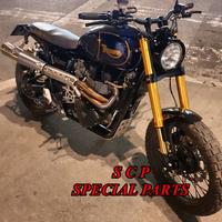 Triumph scrambler forcelle ohlins su misura