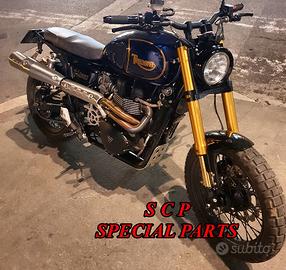 Triumph scrambler forcelle ohlins su misura
