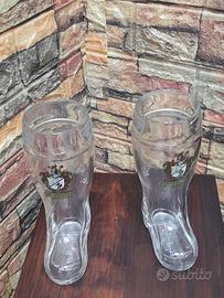  coppia boccale birra forst stivale 