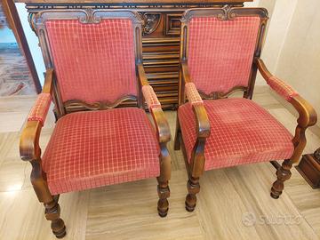 Poltrone legno classiche
