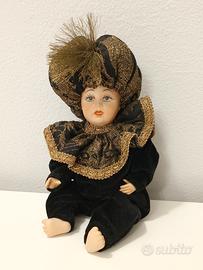 Bambola decorativa vintage stile Pierrot