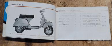 Libretto uso e manutenzione Vespa PE 200