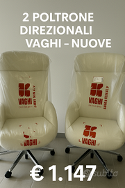 2 Poltrone Direzionali VAGHI – Nuove, Imballate