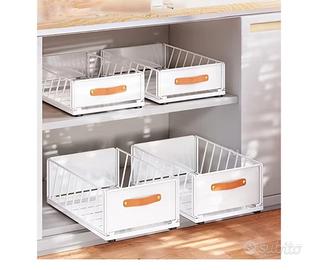 cassetto scorrevole sotto lavello in metallo