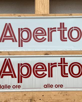 Coppia Cartelli Vintage AGIP Eni Anni 90 APERTO
