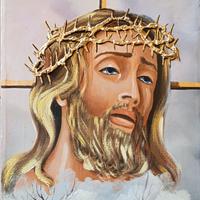 Quadro del cristo di Gisella Macaro