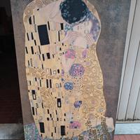 Il bacio di Klimt: tele stampate