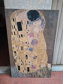 Il bacio di Klimt: tele stampate