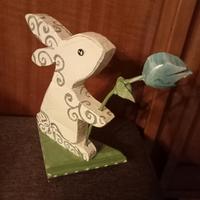 coniglietto decorativo pasquale artigianale 