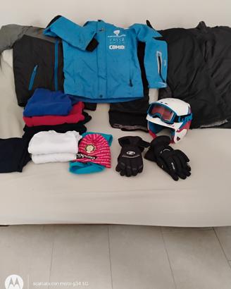abbigliamento sci bimbo 9-10anni