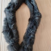 sciarpa in pelliccia vera di coniglio 