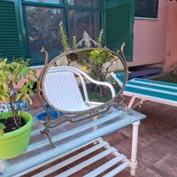 Specchio in ottone vintage anni 60