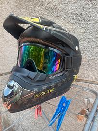 Casco motocross rockstar
