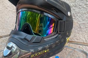 Casco motocross rockstar
