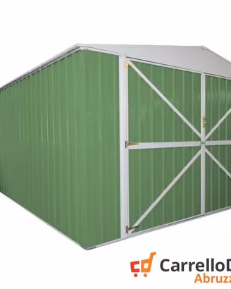 Box acciaio garage lamiera 360x600 verde chiaro