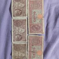 moneta in carta da 100 lire 