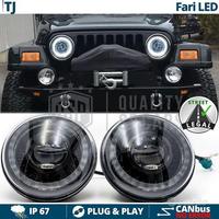 FARI Full LED Per Jeep Wrangler TJ DRL Dinamico
