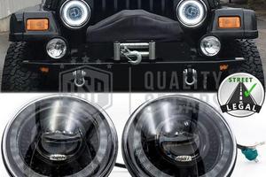 FARI Full LED Per Jeep Wrangler TJ DRL Dinamico
