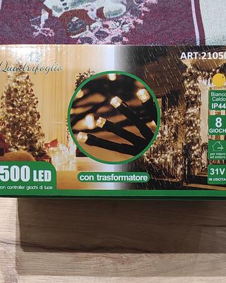 Luci natalizie da 500 led