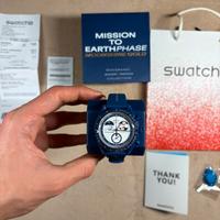 Swatch x Omega Mission T Earthphase Moonshine Gold