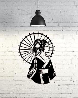 Decorazione da Parete Geisha Giapponese, Wall Art