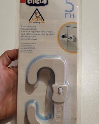 Blocca armadio Chicco sicurezza bambini 5m+ nuovo 