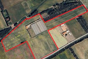 Azienda agricola con fabbricati e serre