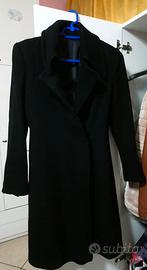 Cappotto donna nero in lana tg 40