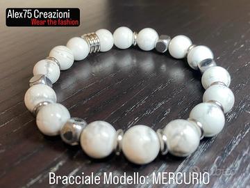 Bracciale artigianale Modello MERCURIO Glaciale