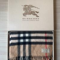 Sciarpa Burberry originale 100% Cashmere  +scatola