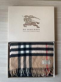 Sciarpa Burberry originale 100% Cashmere  +scatola