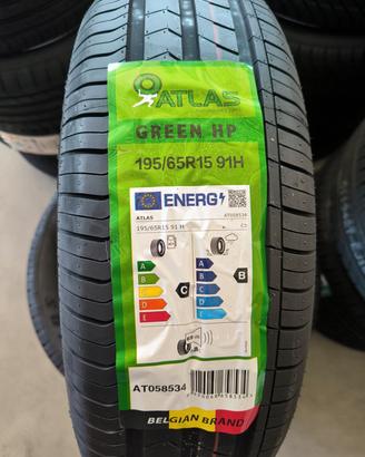4 Pneumatici Nuovi Atlas Green HP 195/65 R15 91H