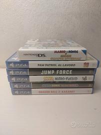 Giochi PS4, Nintendo DS e Wii